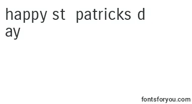 CarroisgothicRegular font – St Patricks Day Fonts